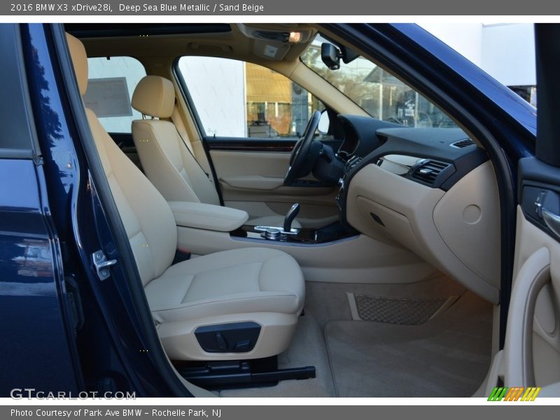 Deep Sea Blue Metallic / Sand Beige 2016 BMW X3 xDrive28i