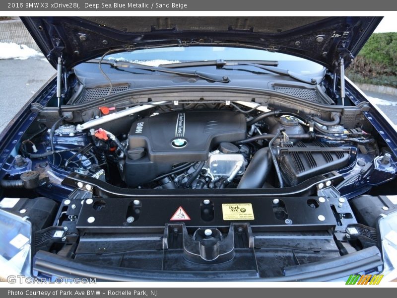 Deep Sea Blue Metallic / Sand Beige 2016 BMW X3 xDrive28i