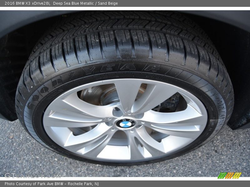 Deep Sea Blue Metallic / Sand Beige 2016 BMW X3 xDrive28i
