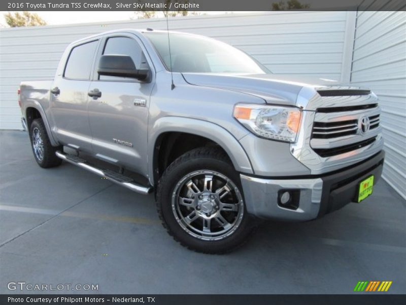 Silver Sky Metallic / Graphite 2016 Toyota Tundra TSS CrewMax
