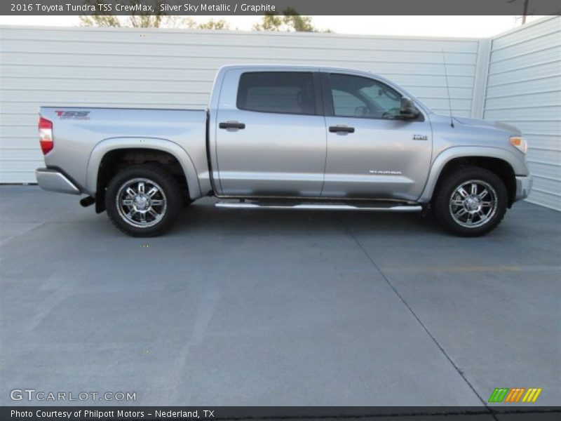 Silver Sky Metallic / Graphite 2016 Toyota Tundra TSS CrewMax