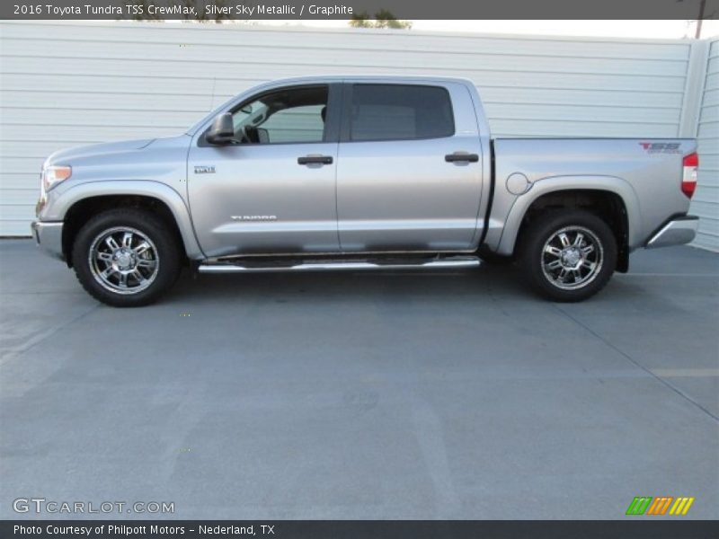 Silver Sky Metallic / Graphite 2016 Toyota Tundra TSS CrewMax