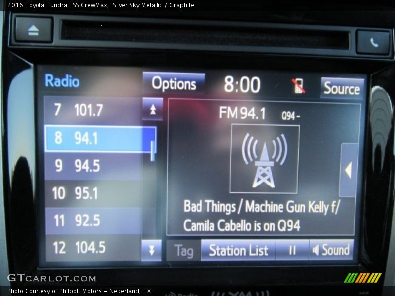 Silver Sky Metallic / Graphite 2016 Toyota Tundra TSS CrewMax