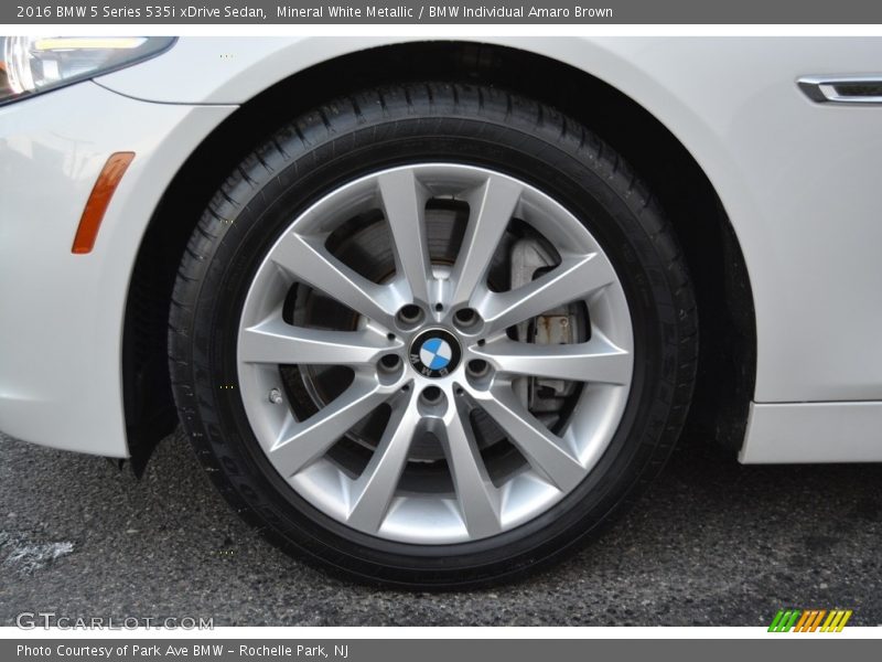 Mineral White Metallic / BMW Individual Amaro Brown 2016 BMW 5 Series 535i xDrive Sedan