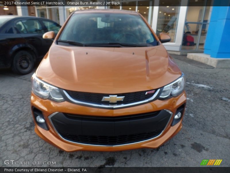 Orange Burst Metallic / Jet Black 2017 Chevrolet Sonic LT Hatchback