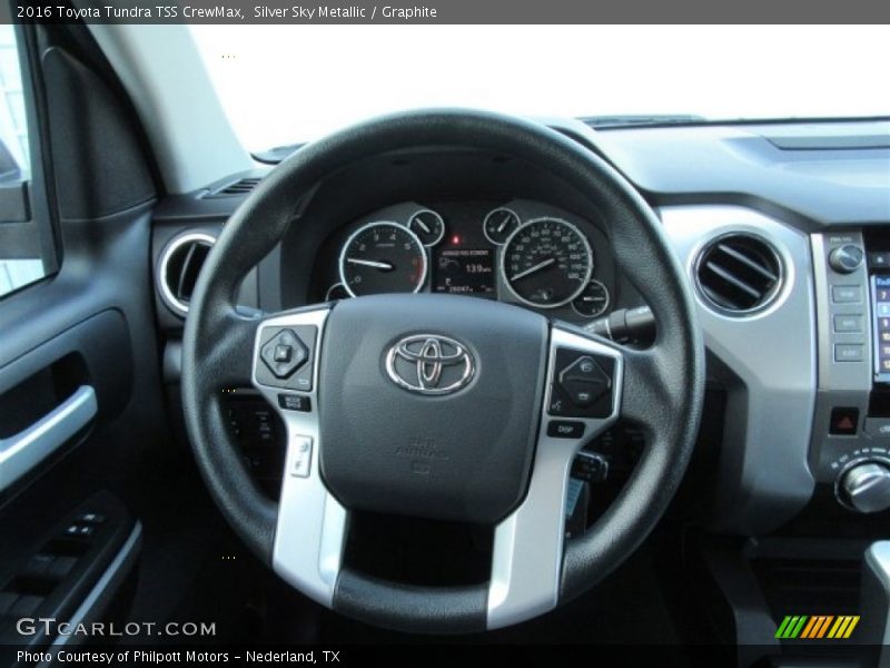 Silver Sky Metallic / Graphite 2016 Toyota Tundra TSS CrewMax