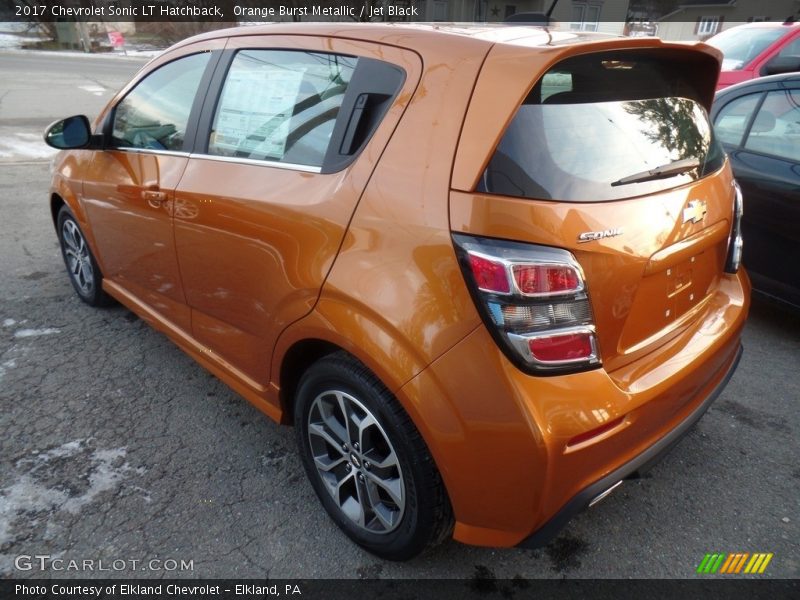 Orange Burst Metallic / Jet Black 2017 Chevrolet Sonic LT Hatchback