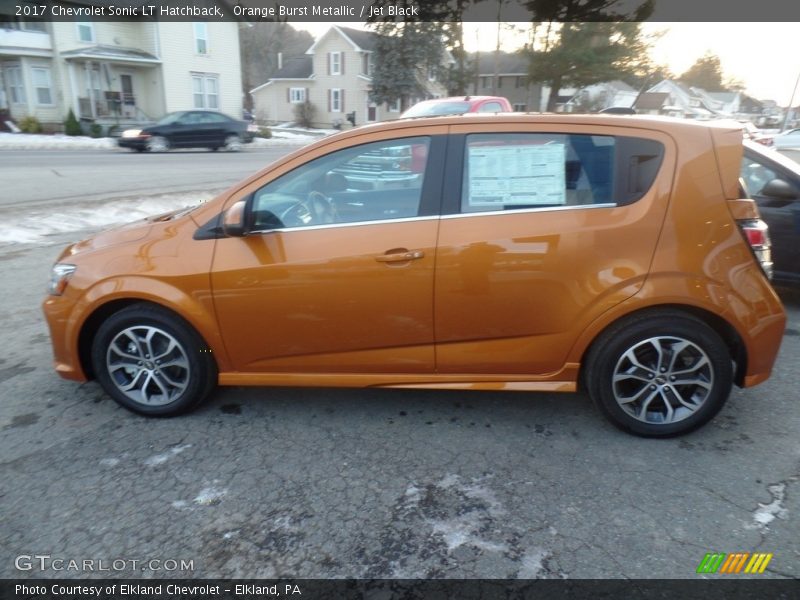 Orange Burst Metallic / Jet Black 2017 Chevrolet Sonic LT Hatchback
