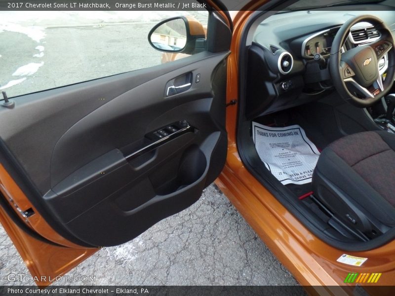 Orange Burst Metallic / Jet Black 2017 Chevrolet Sonic LT Hatchback