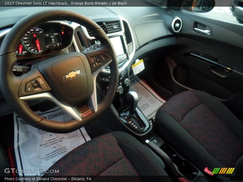 Orange Burst Metallic / Jet Black 2017 Chevrolet Sonic LT Hatchback