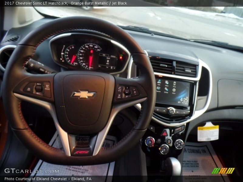 Orange Burst Metallic / Jet Black 2017 Chevrolet Sonic LT Hatchback