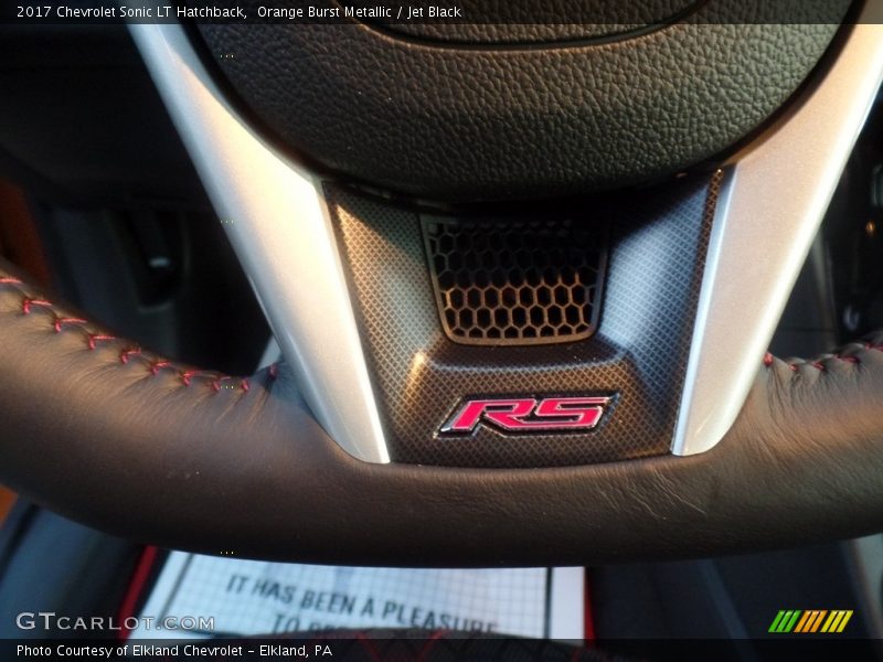 Orange Burst Metallic / Jet Black 2017 Chevrolet Sonic LT Hatchback