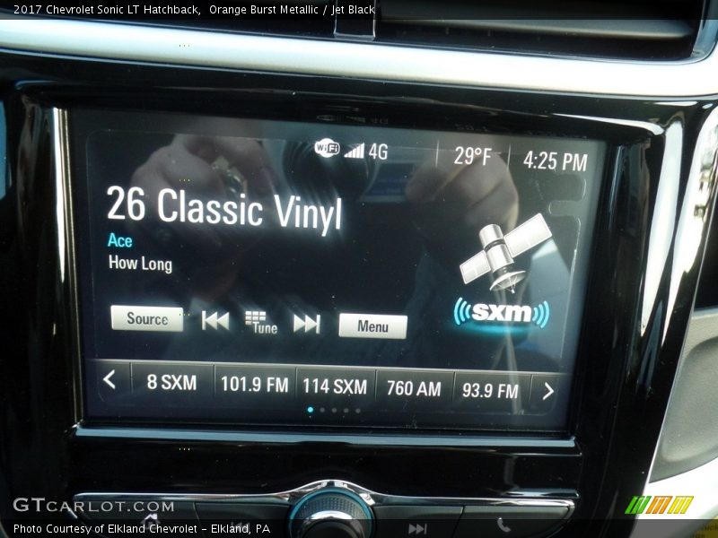 Orange Burst Metallic / Jet Black 2017 Chevrolet Sonic LT Hatchback