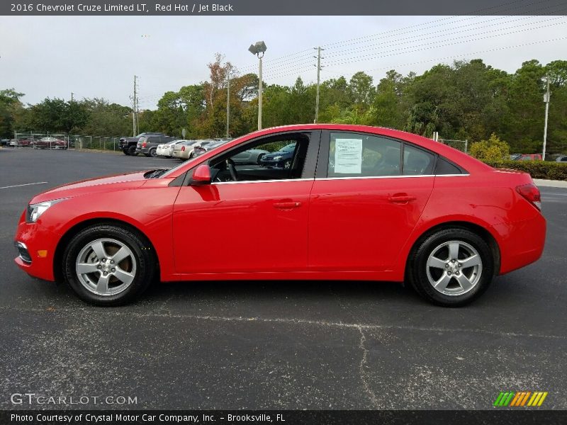 Red Hot / Jet Black 2016 Chevrolet Cruze Limited LT
