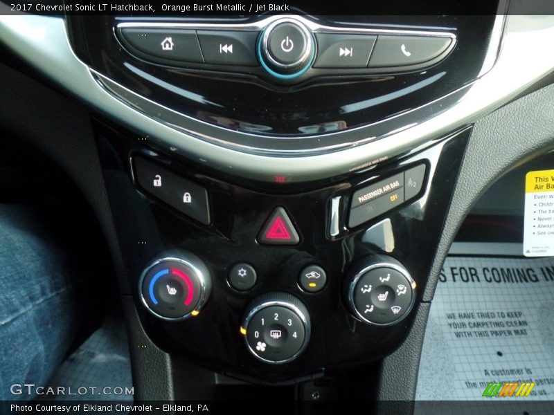 Orange Burst Metallic / Jet Black 2017 Chevrolet Sonic LT Hatchback