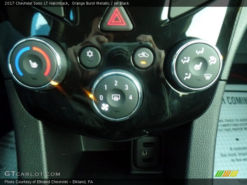 Orange Burst Metallic / Jet Black 2017 Chevrolet Sonic LT Hatchback