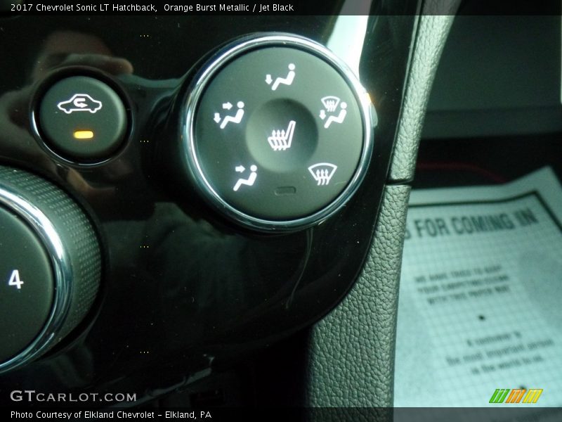 Orange Burst Metallic / Jet Black 2017 Chevrolet Sonic LT Hatchback