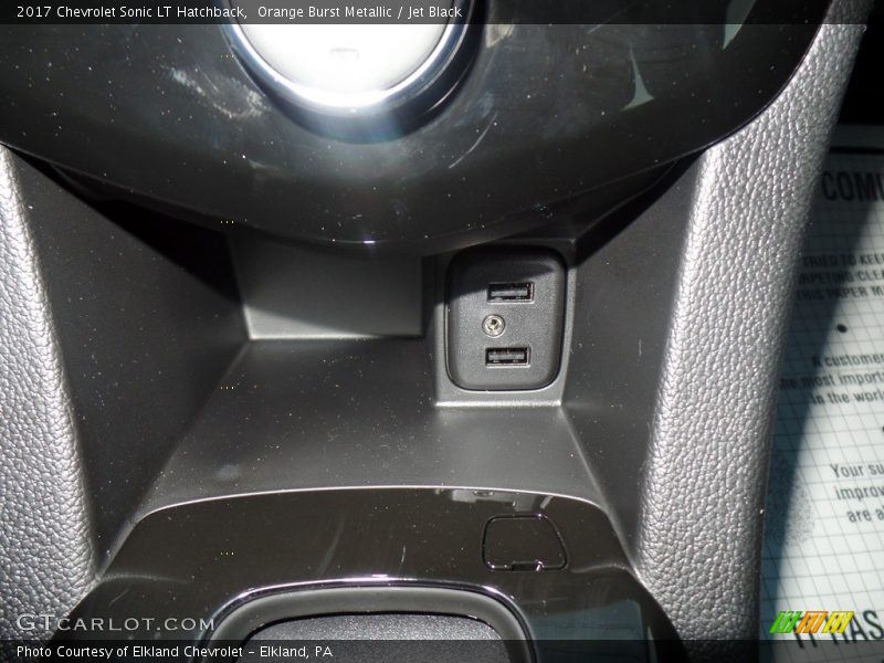 Orange Burst Metallic / Jet Black 2017 Chevrolet Sonic LT Hatchback