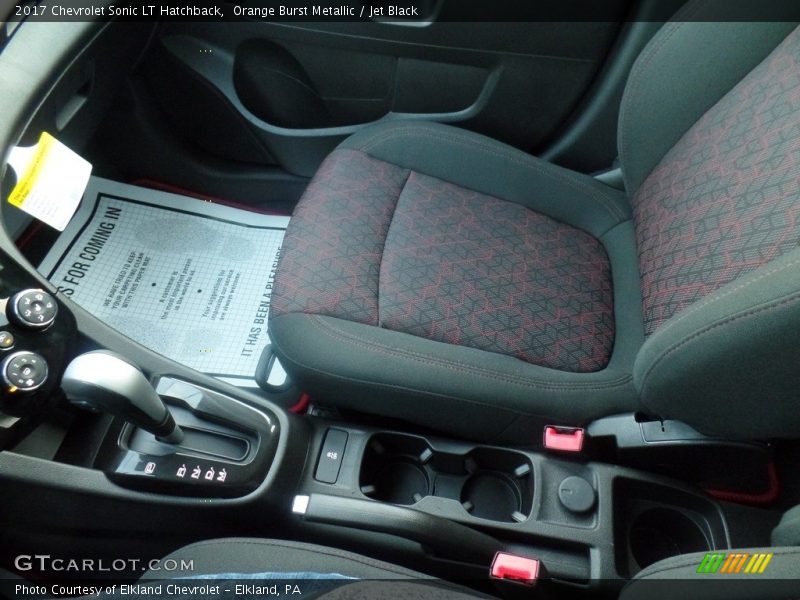 Orange Burst Metallic / Jet Black 2017 Chevrolet Sonic LT Hatchback
