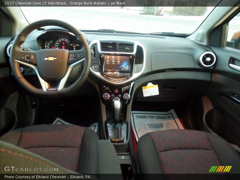 Orange Burst Metallic / Jet Black 2017 Chevrolet Sonic LT Hatchback