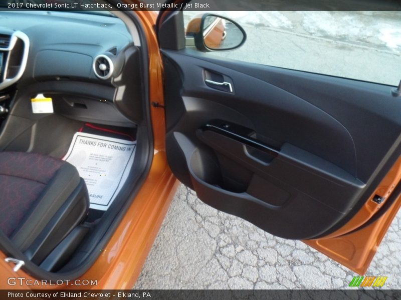 Orange Burst Metallic / Jet Black 2017 Chevrolet Sonic LT Hatchback