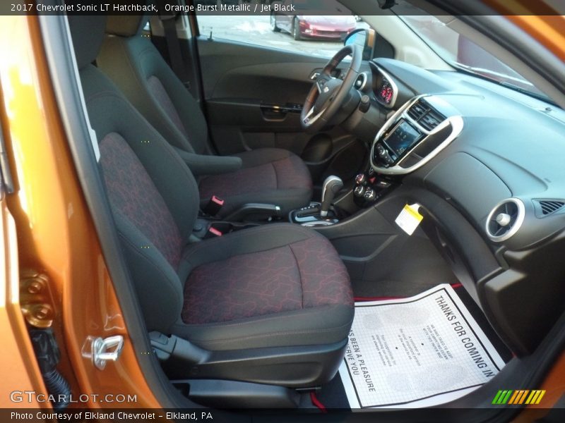 Orange Burst Metallic / Jet Black 2017 Chevrolet Sonic LT Hatchback