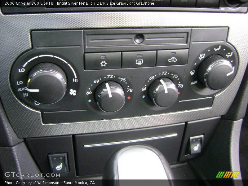 Bright Silver Metallic / Dark Slate Gray/Light Graystone 2006 Chrysler 300 C SRT8