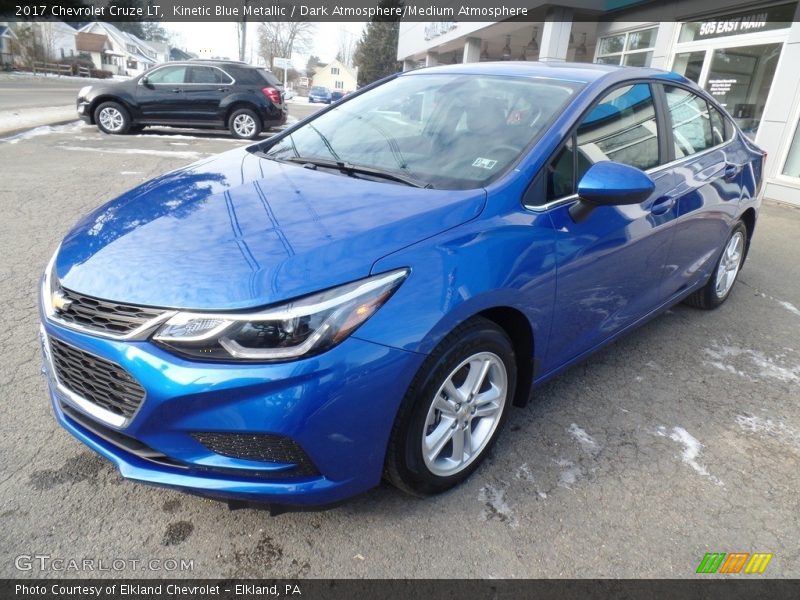 Kinetic Blue Metallic / Dark Atmosphere/Medium Atmosphere 2017 Chevrolet Cruze LT