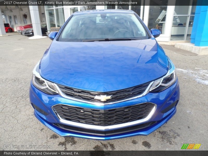 Kinetic Blue Metallic / Dark Atmosphere/Medium Atmosphere 2017 Chevrolet Cruze LT