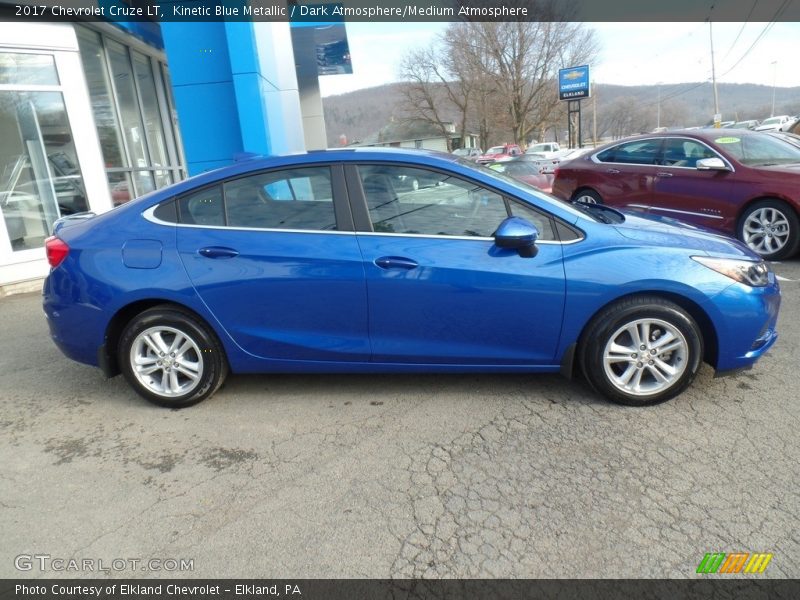 Kinetic Blue Metallic / Dark Atmosphere/Medium Atmosphere 2017 Chevrolet Cruze LT