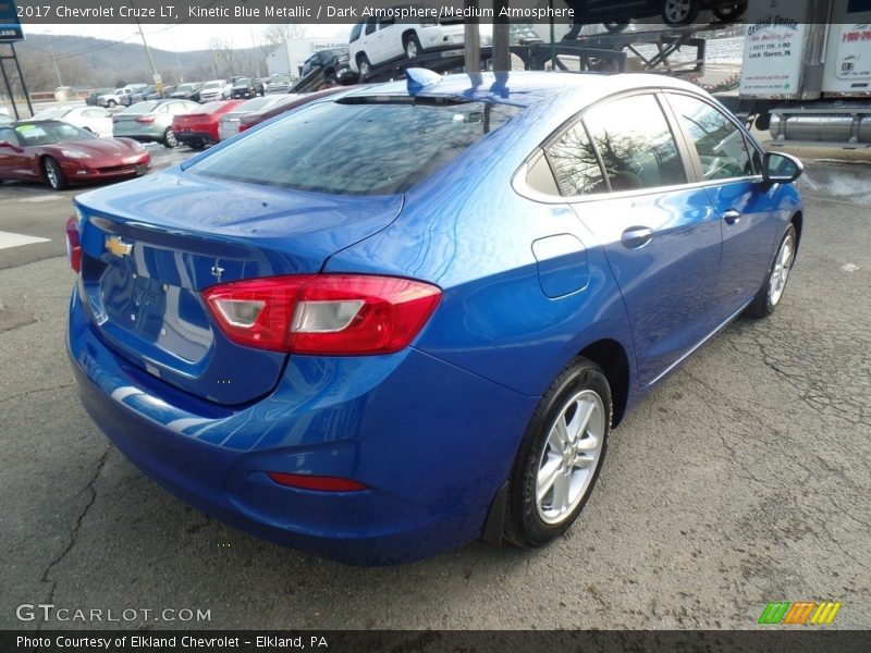 Kinetic Blue Metallic / Dark Atmosphere/Medium Atmosphere 2017 Chevrolet Cruze LT