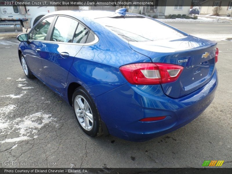Kinetic Blue Metallic / Dark Atmosphere/Medium Atmosphere 2017 Chevrolet Cruze LT