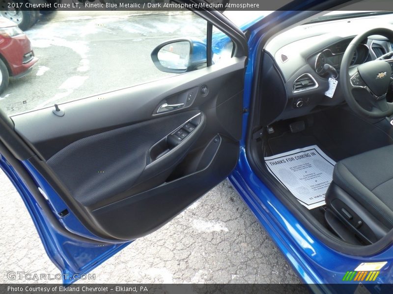 Kinetic Blue Metallic / Dark Atmosphere/Medium Atmosphere 2017 Chevrolet Cruze LT