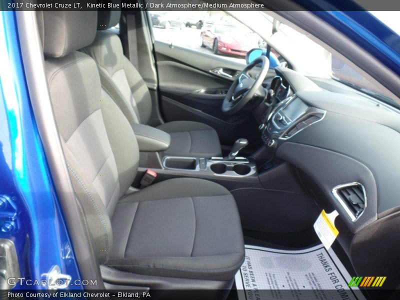 Kinetic Blue Metallic / Dark Atmosphere/Medium Atmosphere 2017 Chevrolet Cruze LT
