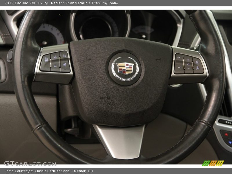 Radiant Silver Metallic / Titanium/Ebony 2012 Cadillac SRX Luxury