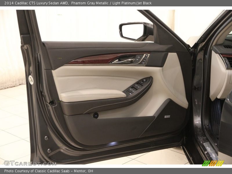 Phantom Gray Metallic / Light Platinum/Jet Black 2014 Cadillac CTS Luxury Sedan AWD