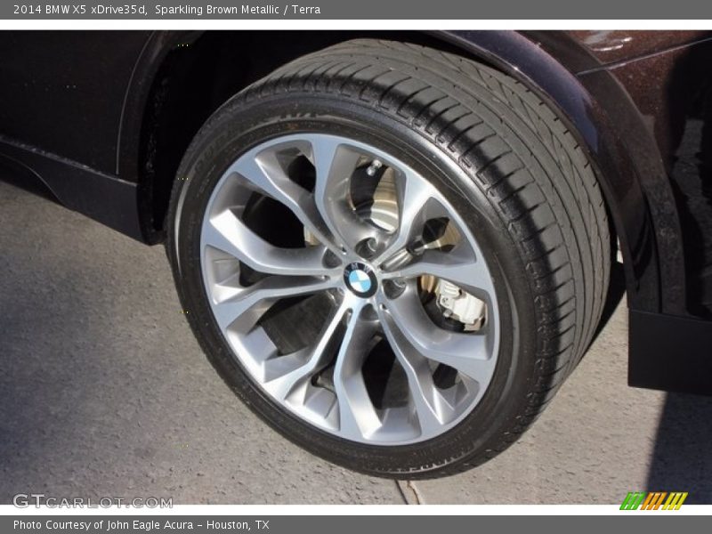 Sparkling Brown Metallic / Terra 2014 BMW X5 xDrive35d