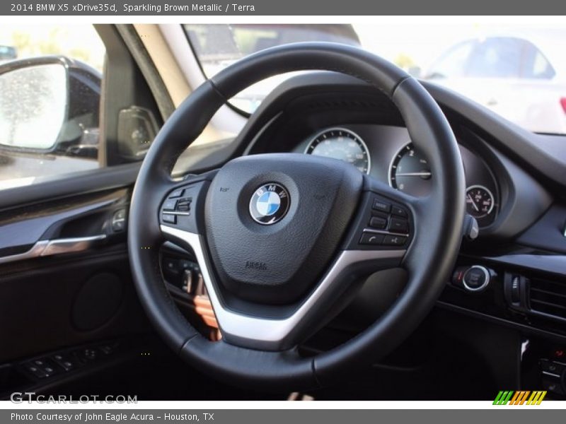 Sparkling Brown Metallic / Terra 2014 BMW X5 xDrive35d