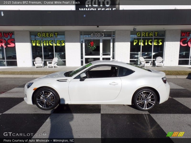 Crystal White Pearl / Black 2015 Subaru BRZ Premium