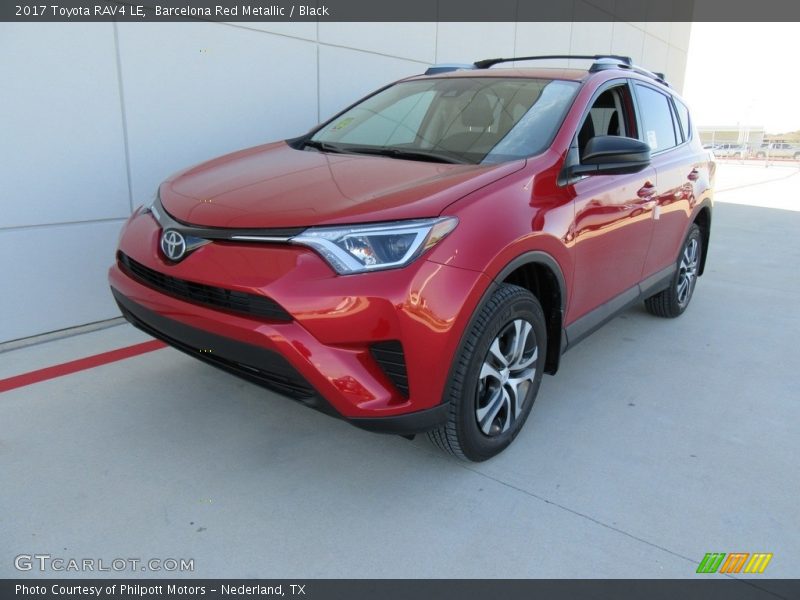 Barcelona Red Metallic / Black 2017 Toyota RAV4 LE