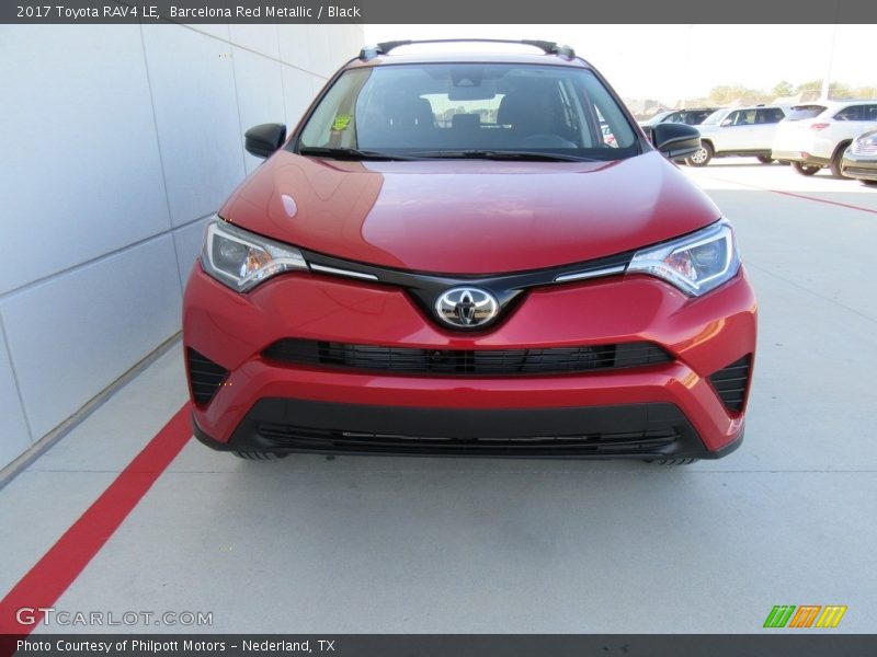 Barcelona Red Metallic / Black 2017 Toyota RAV4 LE