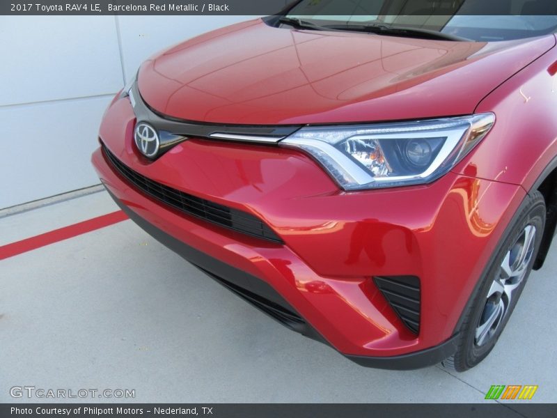 Barcelona Red Metallic / Black 2017 Toyota RAV4 LE