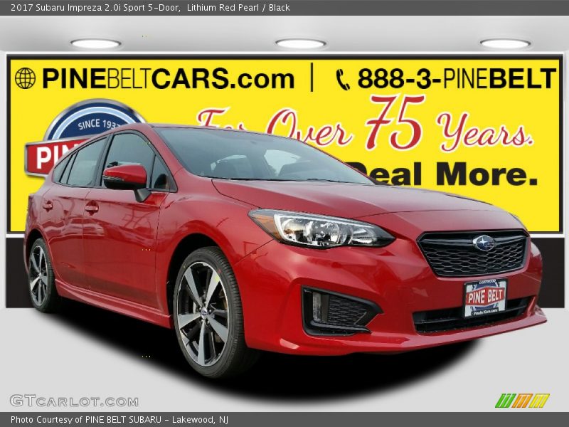 Lithium Red Pearl / Black 2017 Subaru Impreza 2.0i Sport 5-Door