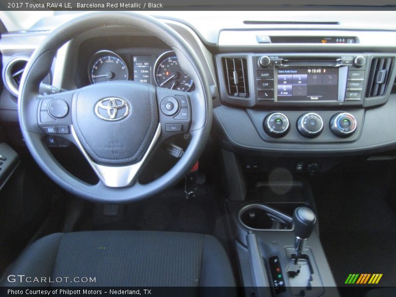 Barcelona Red Metallic / Black 2017 Toyota RAV4 LE