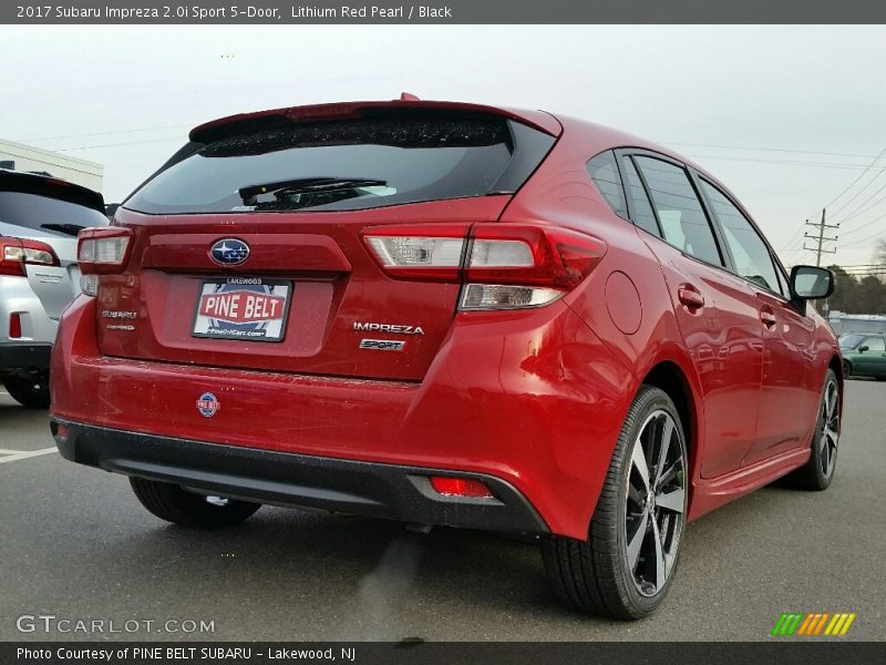 Lithium Red Pearl / Black 2017 Subaru Impreza 2.0i Sport 5-Door