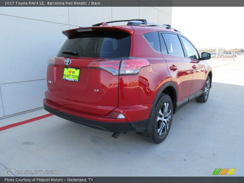 Barcelona Red Metallic / Black 2017 Toyota RAV4 LE