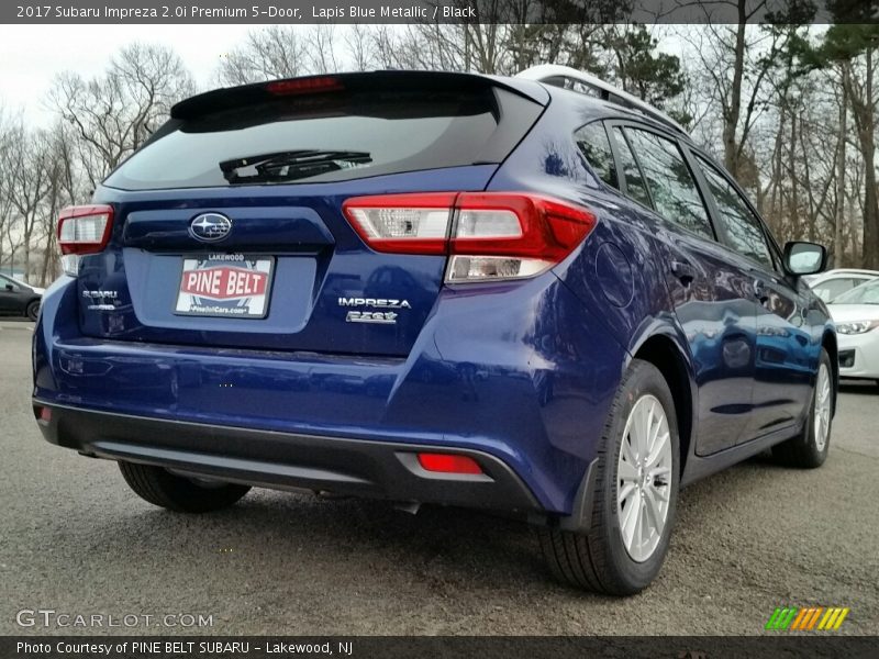 Lapis Blue Metallic / Black 2017 Subaru Impreza 2.0i Premium 5-Door