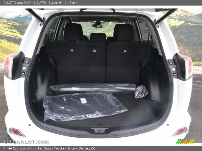 Super White / Black 2017 Toyota RAV4 XLE AWD