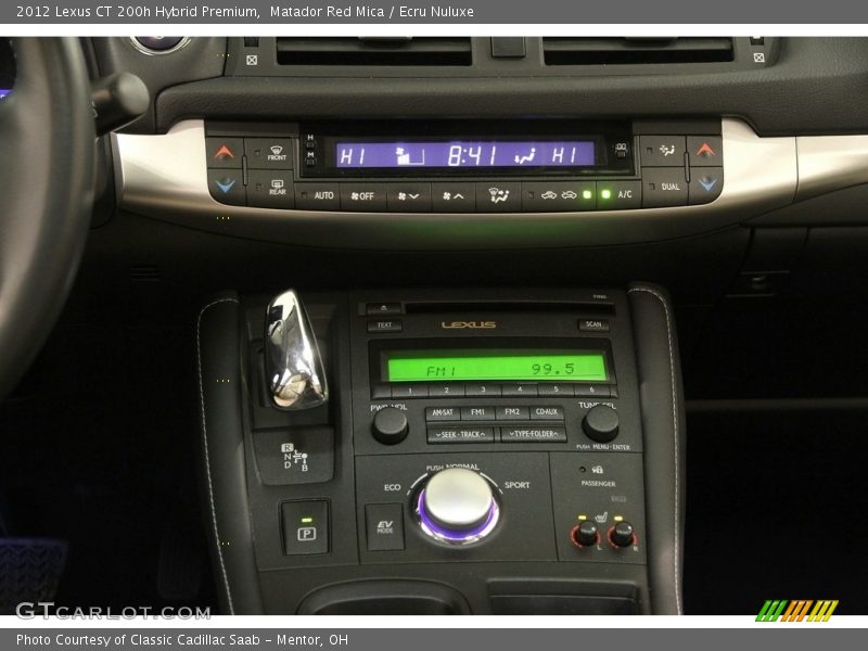 Matador Red Mica / Ecru Nuluxe 2012 Lexus CT 200h Hybrid Premium