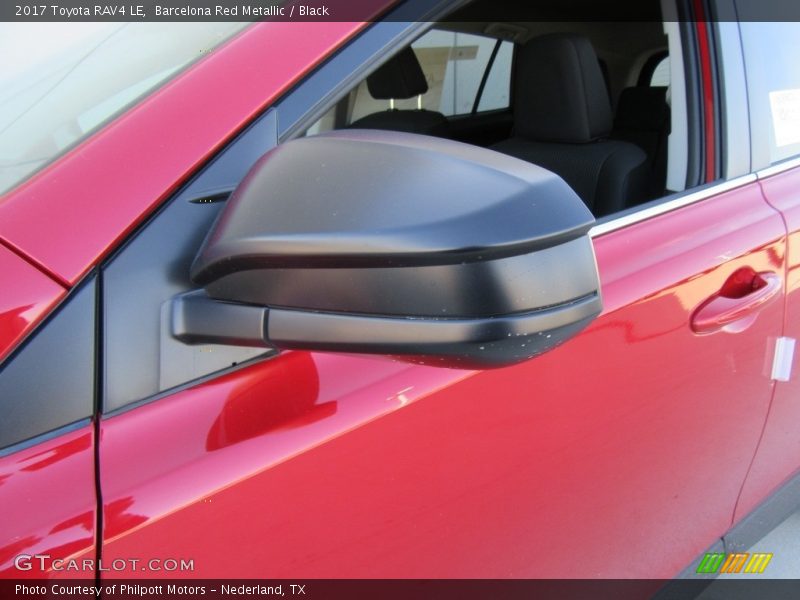 Barcelona Red Metallic / Black 2017 Toyota RAV4 LE